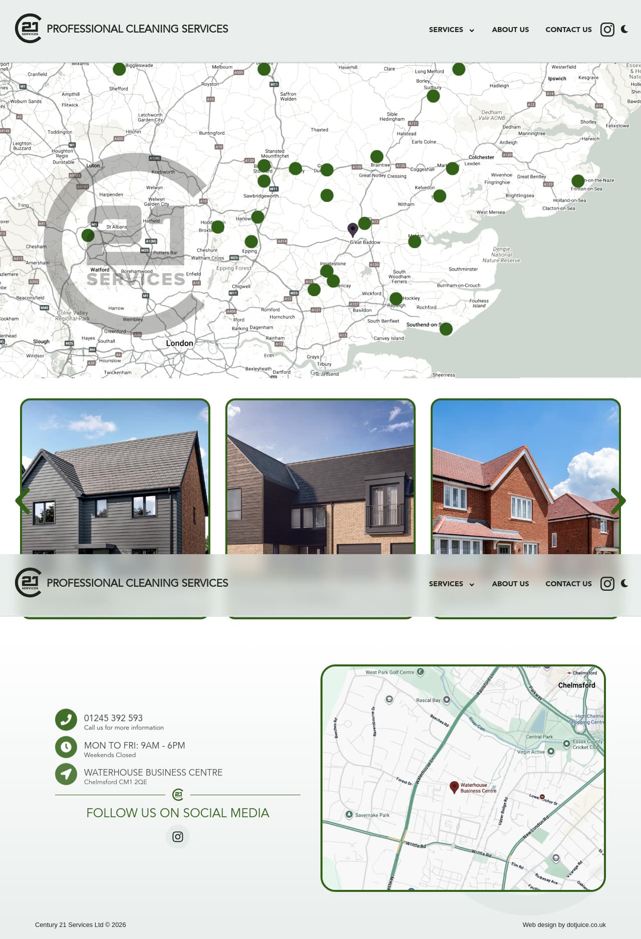 Screenshot of https://c21services.co.uk