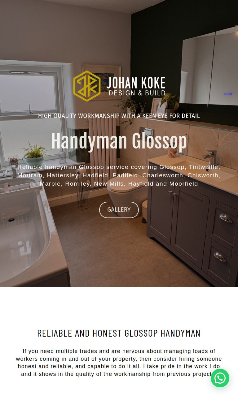 Screenshot of https://handyman.koke.estate/