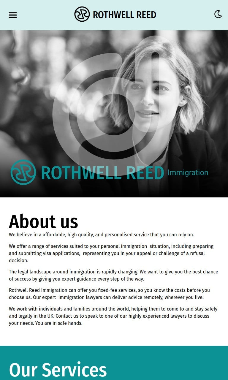 Screenshot of https://rothwellreed.co.uk