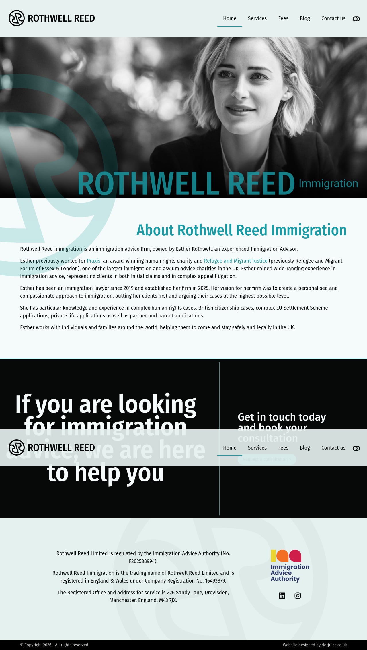 Screenshot of https://rothwellreed.co.uk