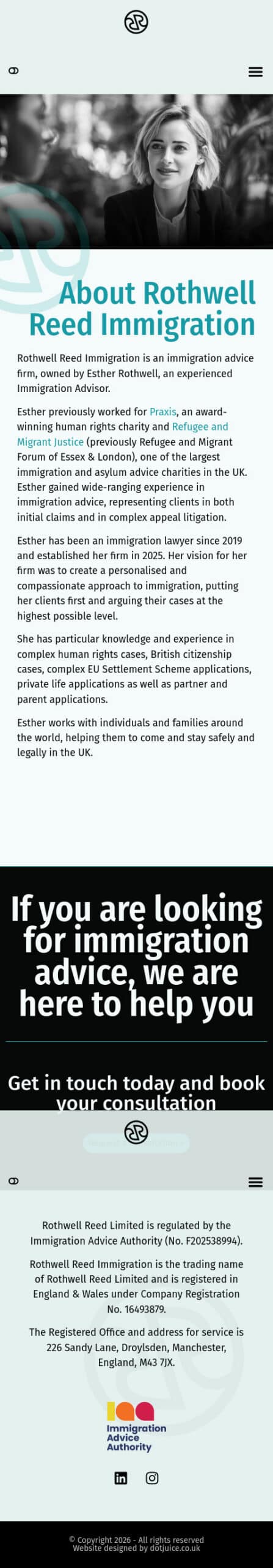 Screenshot of https://rothwellreed.co.uk