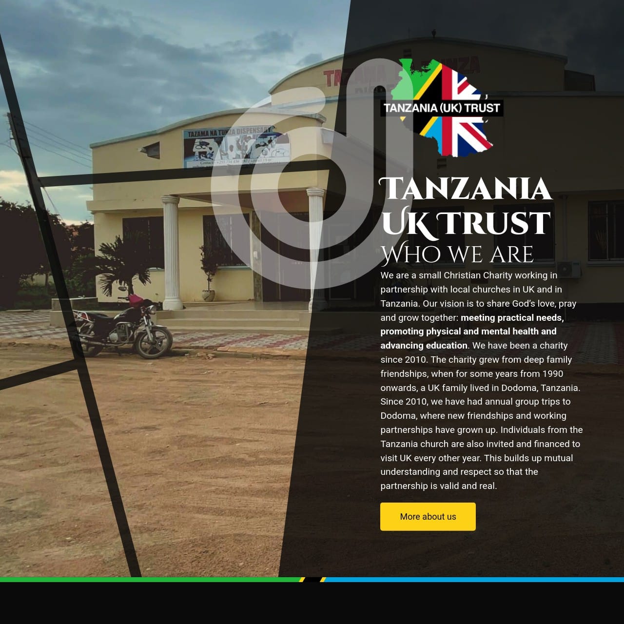 Screenshot of https://tanzaniauk.org.uk/