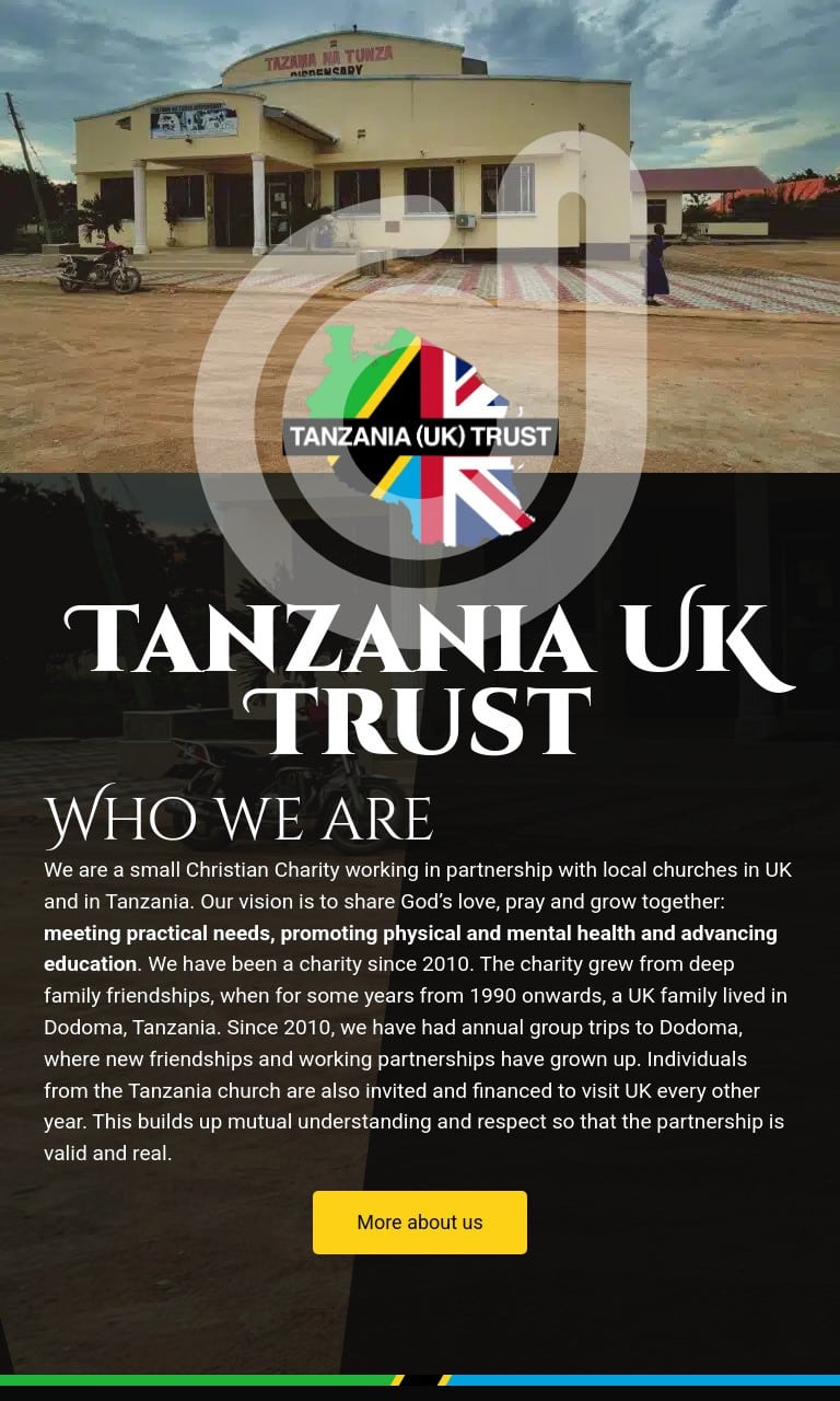 Screenshot of https://tanzaniauk.org.uk/