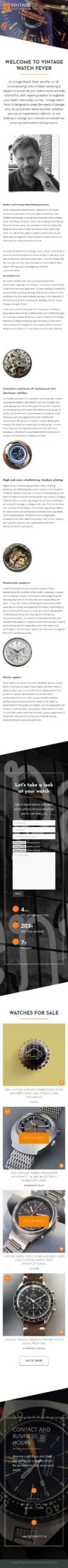 Screenshot of https://vintagewatchfever.co.uk/