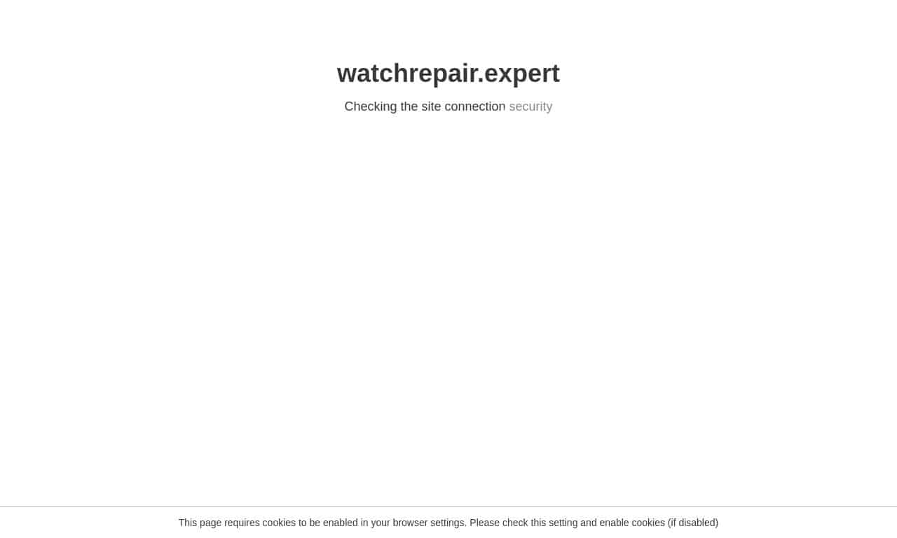 Screenshot of https://watchrepair.expert/