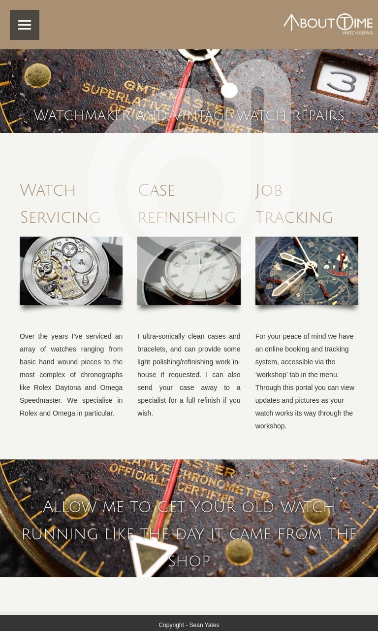 Screenshot of https://watchrepair.expert/